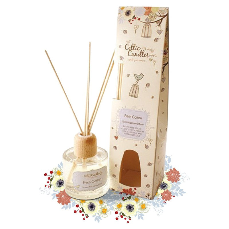 Celtic Candles Fresh Cotton Reed Diffuser
