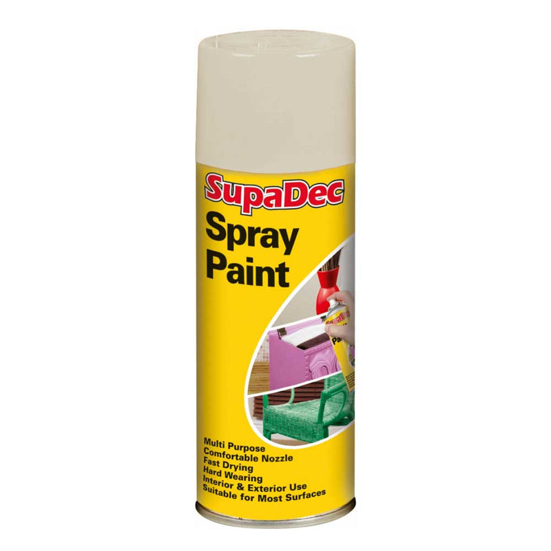 SupaDec Spray Paint 400ml Cream
