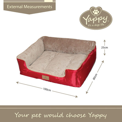 Yappy Dakota X Large Dog Bed | Red