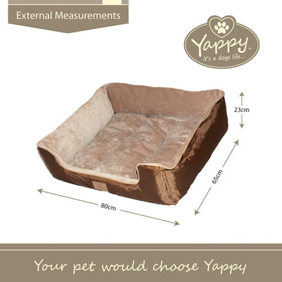 Yappy Dakota Large Dog Bed | Brown