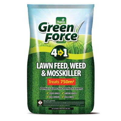 Greenforce 4 In 1 Lawn Feed, Weed & Mosskiller