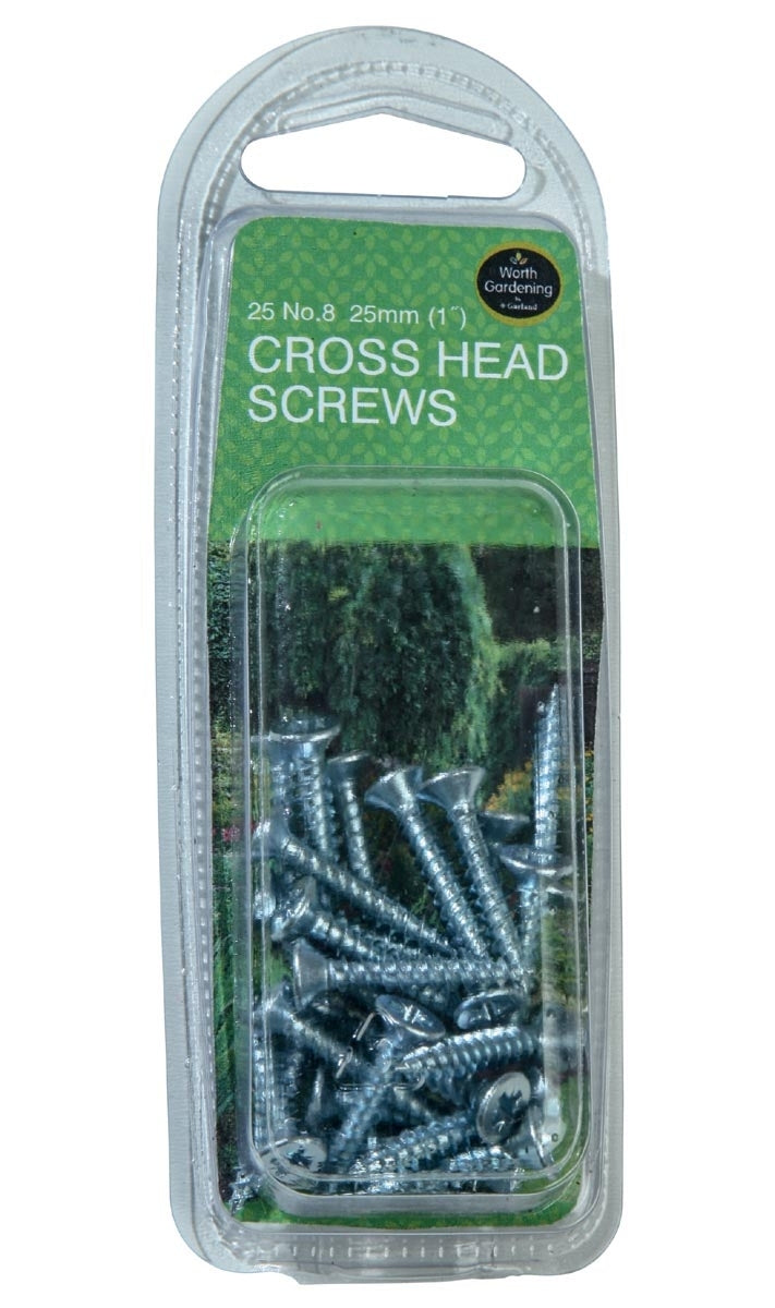 Cross Head Screws No 8 (25) - 25mm                      