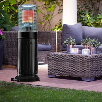 Outdoor Heater with rattan furniture set