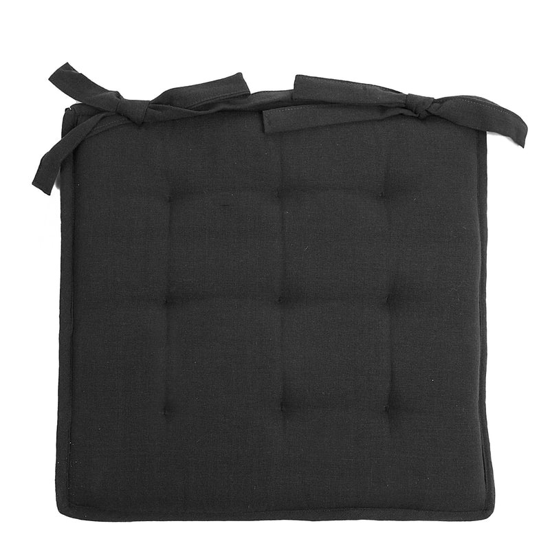 Tivoli bistro cushion black - l40xw40xh2cm