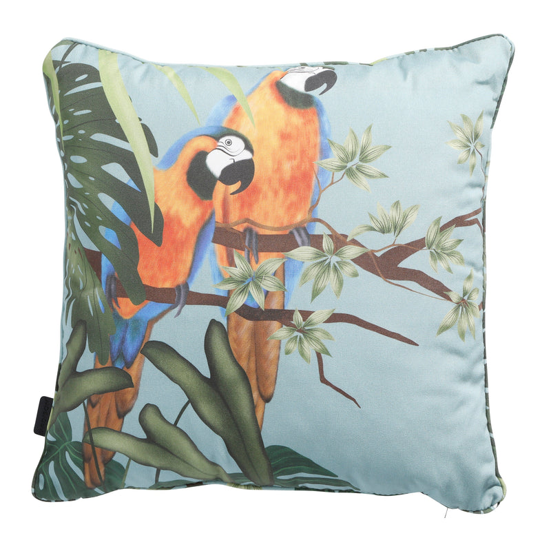 Scatter Cushion with Piping Parrot Blue