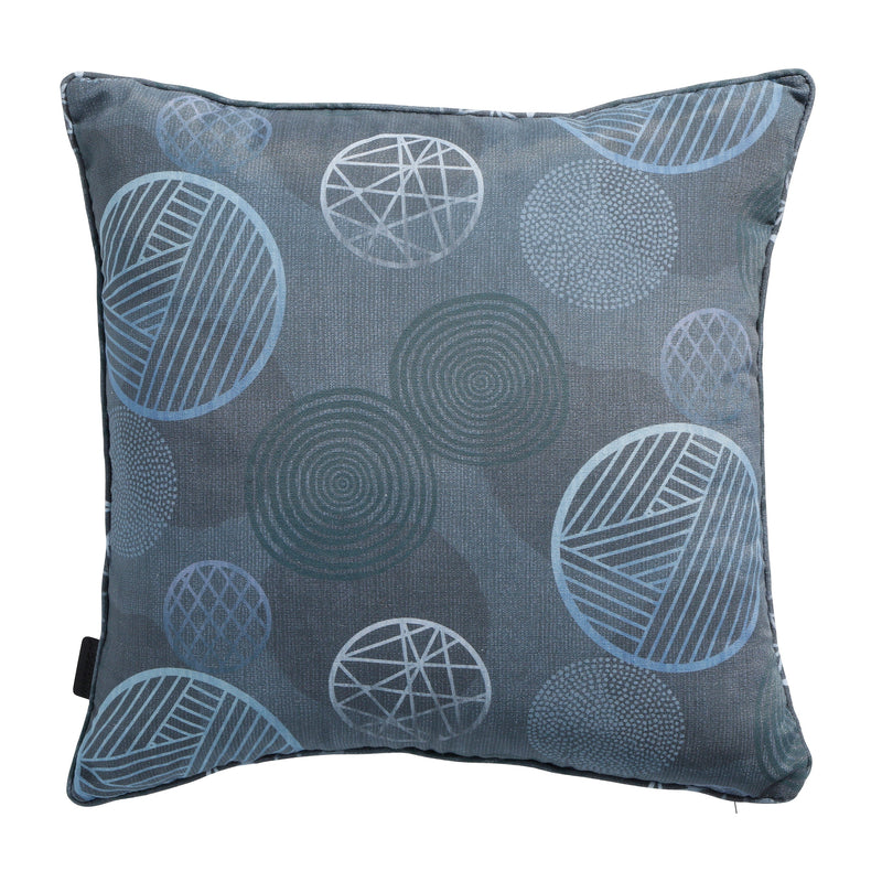 Decorative Pillow 50x50 Circle Motif Blue