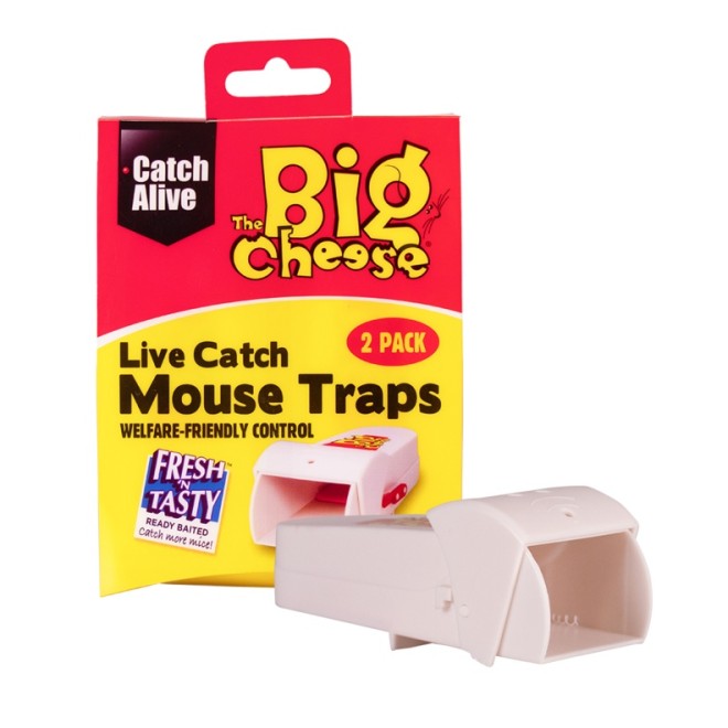 The Big Cheese Live Catch RTU Mouse Trap Twin Pack