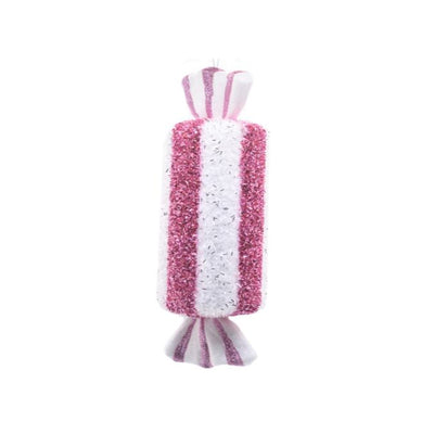 Sugarplum Swirl Delight: 30cm Candy Christmas Candy Stripe Hanging Decoration