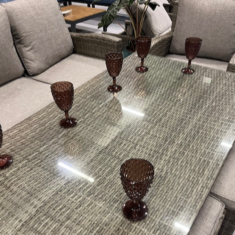 Tempered Glass Table Top with cups 
