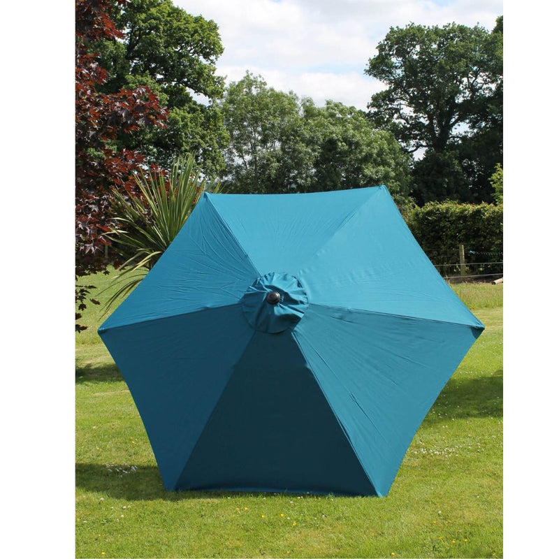 2.7 Mtr. Steel Parasol with Crank Blue