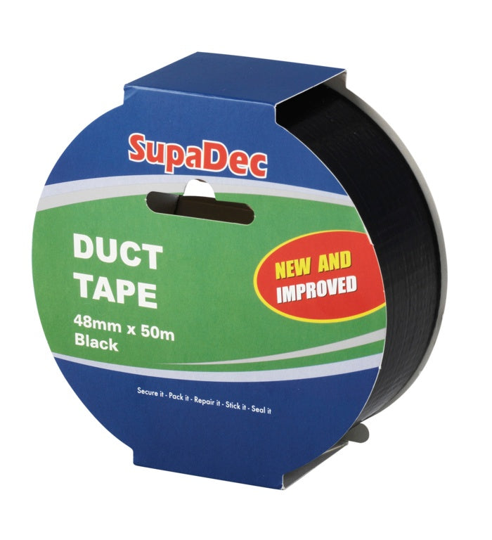 SupaDec 50m Duct Tape Black