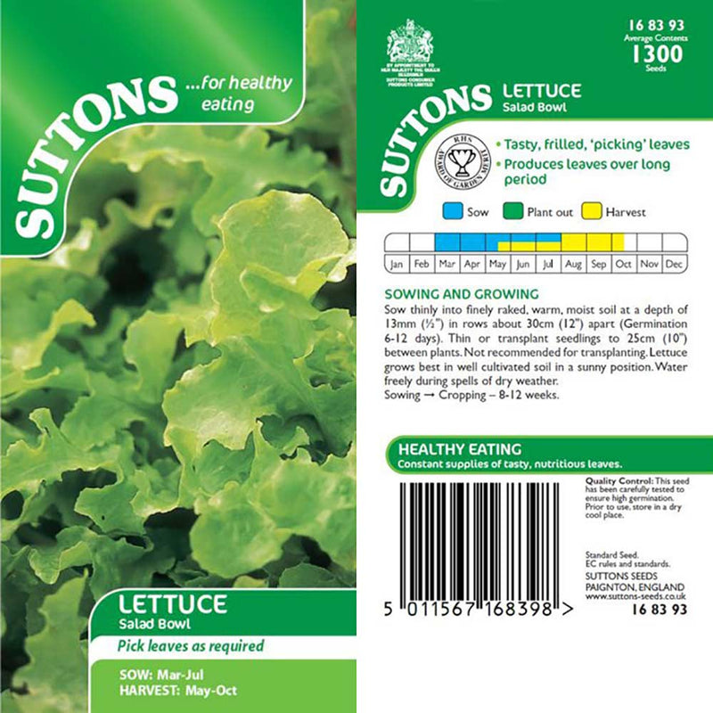 Suttons Lettuce Salad Bowl