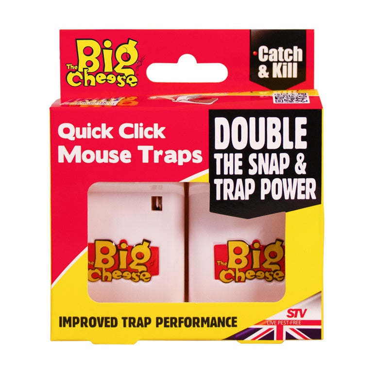 The Big Cheese Quick Click Mouse Traps Pack 2