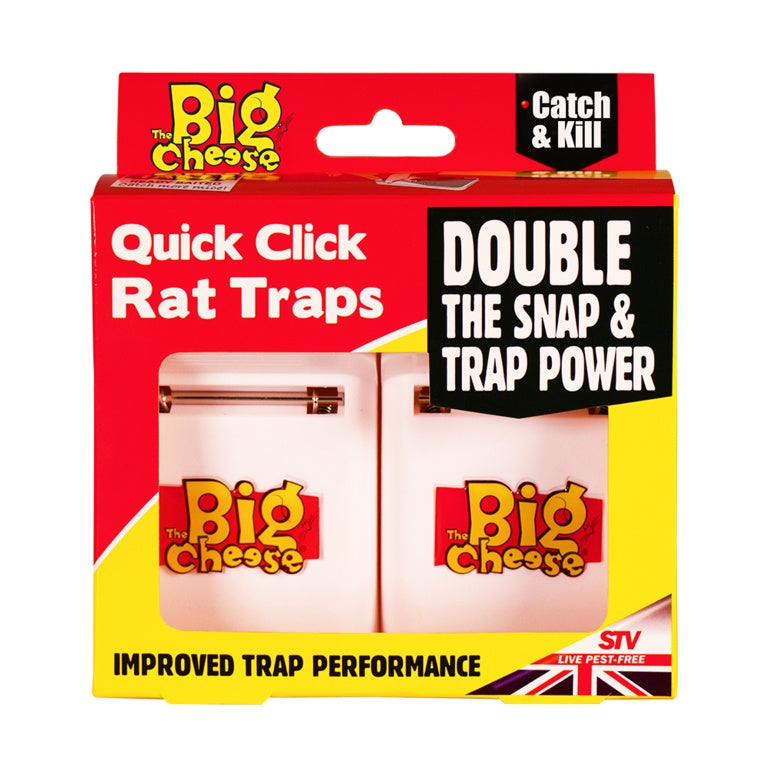 The Big Cheese Quick Click Rat Traps Pack 2