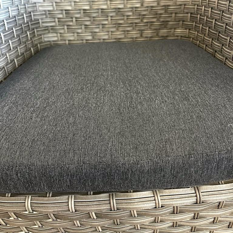 Outdoor chair with cushions