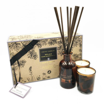 Celtic Candles Relax Apothecary Gift Set