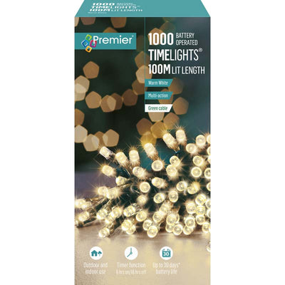  Battery Operated Fairy Lights in Warm White 1000 LEDs