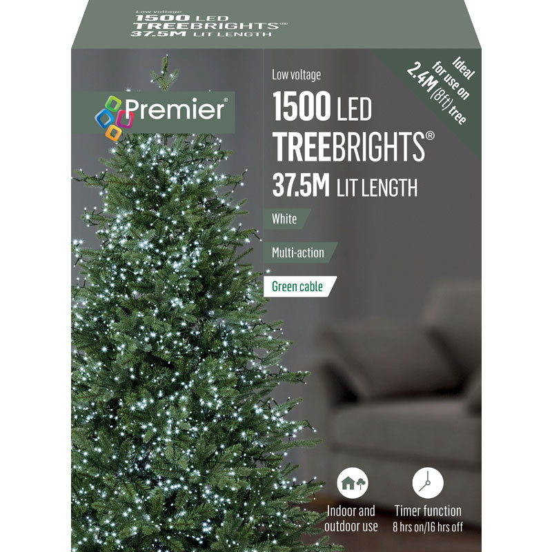 1500 Cool White LED TreeBrights Christmas Tree Lights
