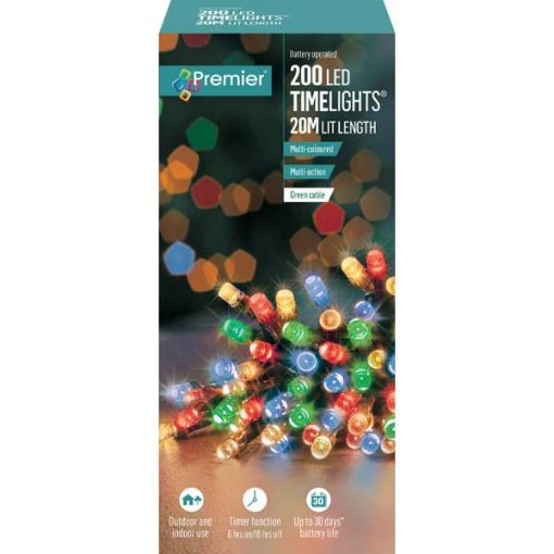 Battery Operated Multicoloured LED String Lights