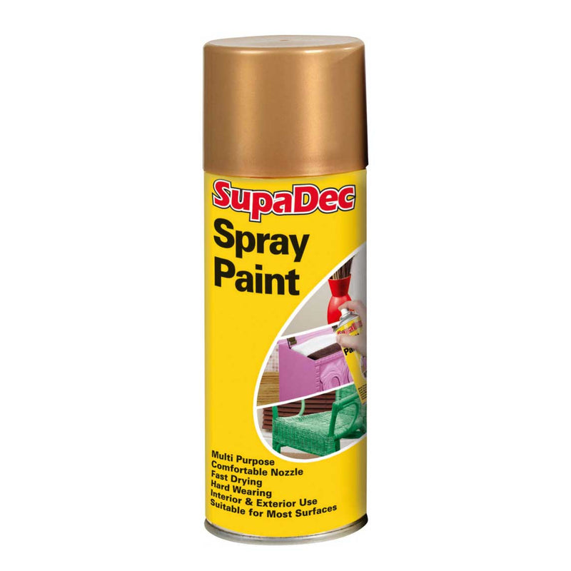 SupaDec Spray Paint 400ml Gold