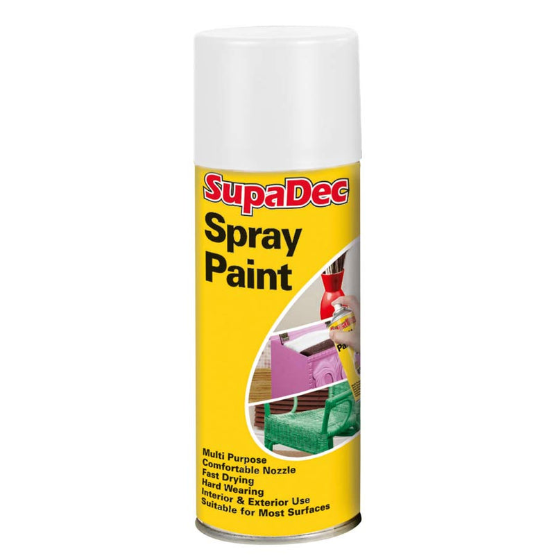 SupaDec Spray Paint 400ml Matt White