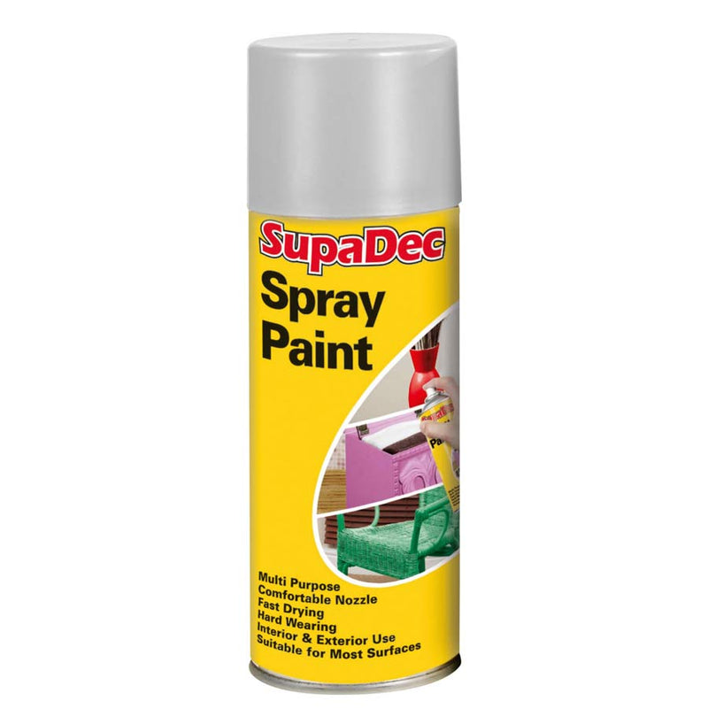 SupaDec Spray Paint 400ml Grey Undercoat