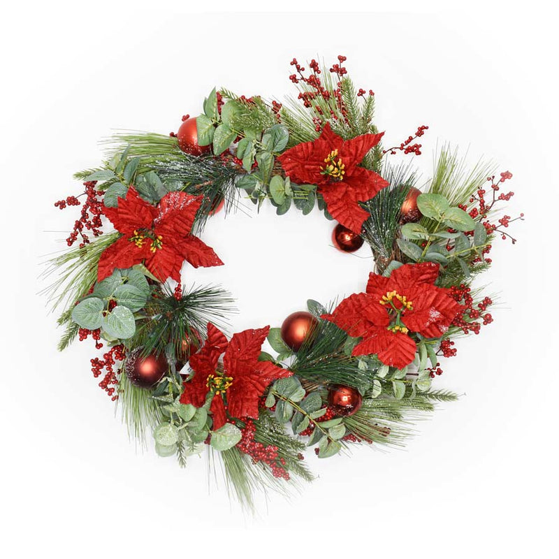 76CM Christmas Red Spritz Wreath