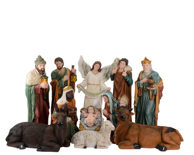 1 Metre Tall Large Nativity set of 11 figures