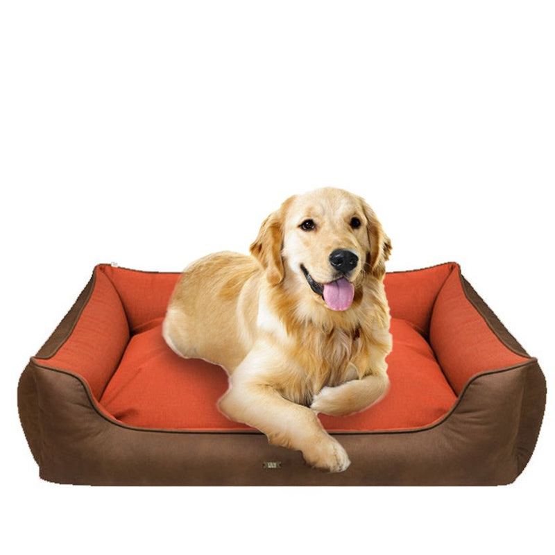 Cazo Baker Street Dog Bed | Orange | Extra Large