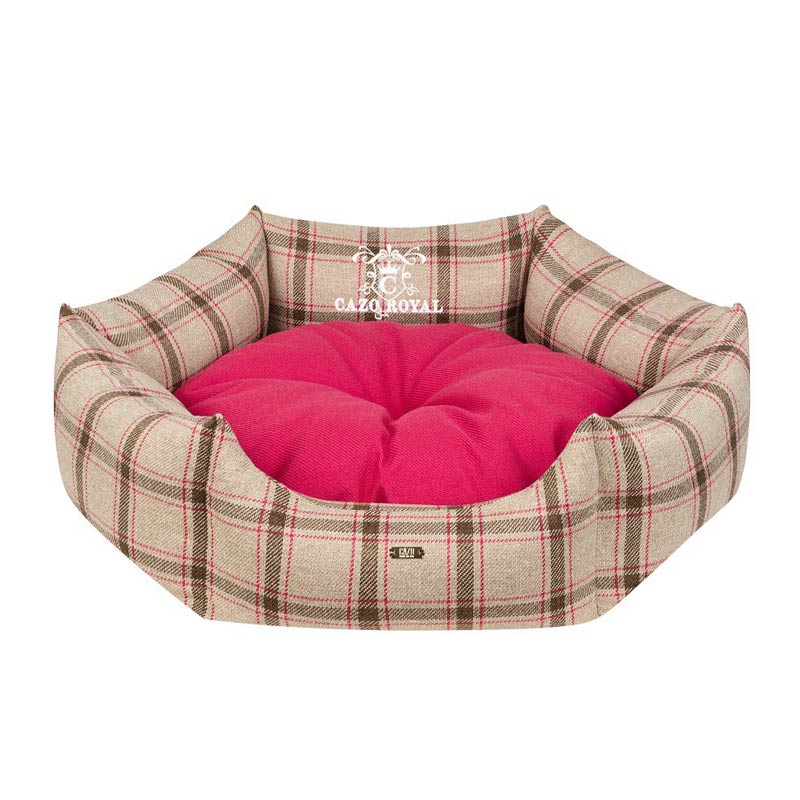Cazo Royal Line Dog Bed Round | Pink | Small