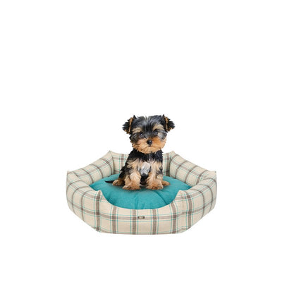 Cazo Royal Line Dog Bed Round | Teal | Small