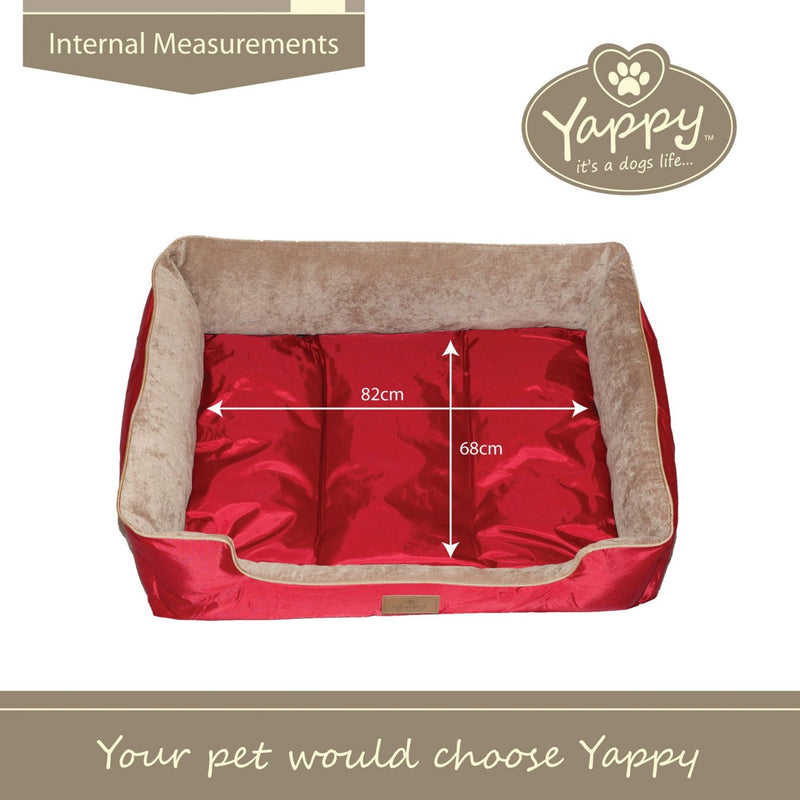 Yappy Dakota X Large Dog Bed | Red