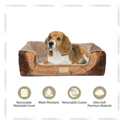 Yappy Dakota Medium Dog Bed | Brown - Dog Nappers Dog Beds