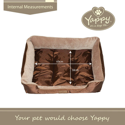 Yappy Dakota Large Dog Bed | Brown