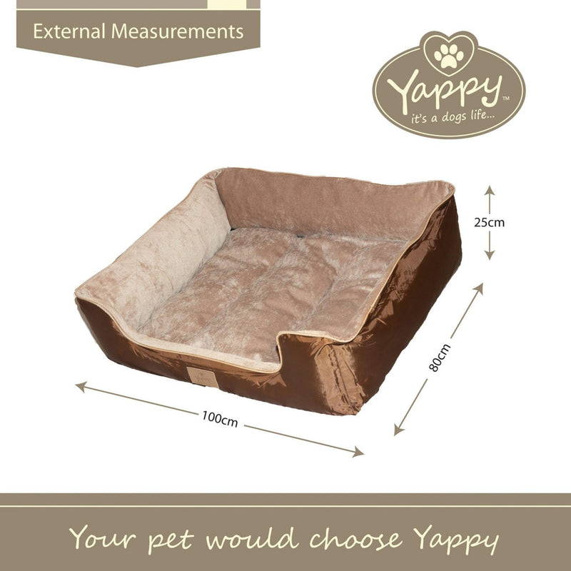 Yappy Dakota X Large Dog Bed | Brown