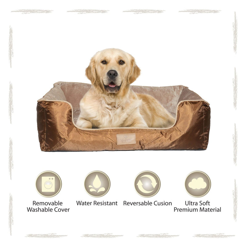 Yappy Dakota X Large Dog Bed | Brown - Dog Nappers Dog Beds