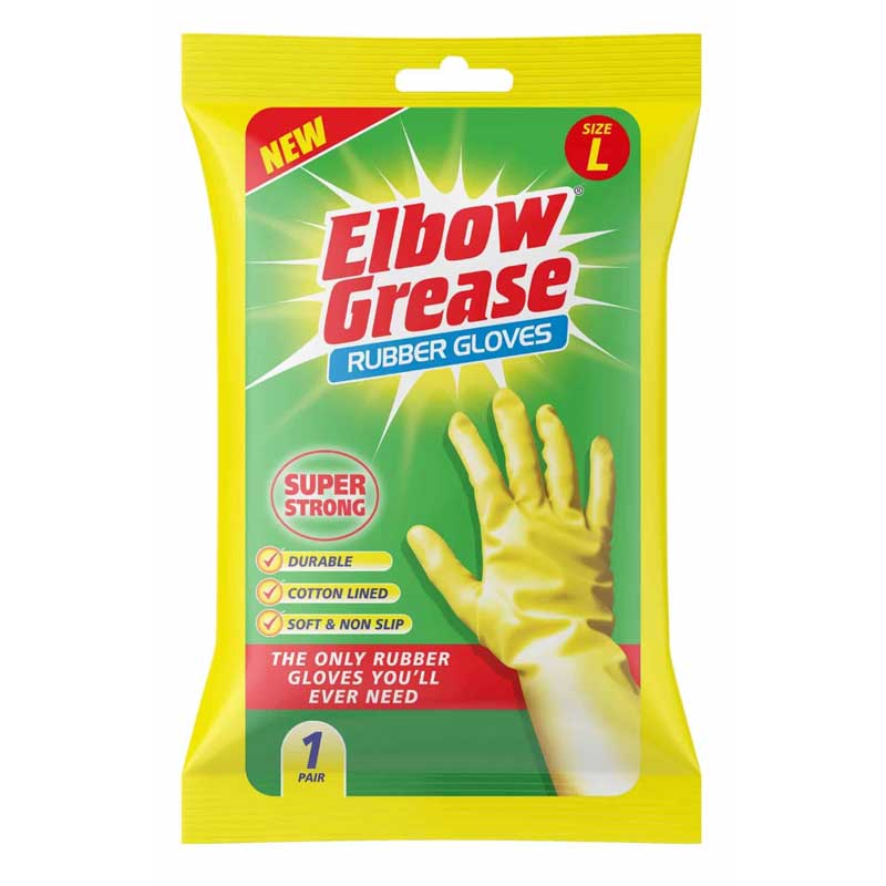 Elbow Grease Super Strong Gloves 1pk Large