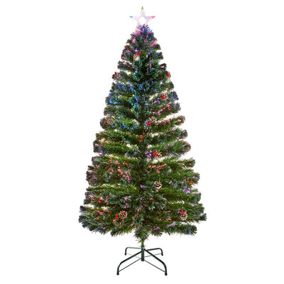 Fibre Optic Christmas Tree with Multi Colours and star top