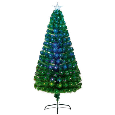 Fibre Optic Christmas Tree with blue lights and star topper