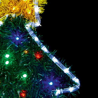 Tree Tinsel Sign Multi Coloured LEDs