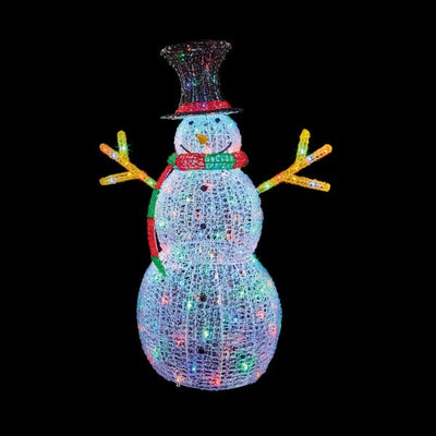 Acrylic Snowman LED Outdoor Christmas Decoration