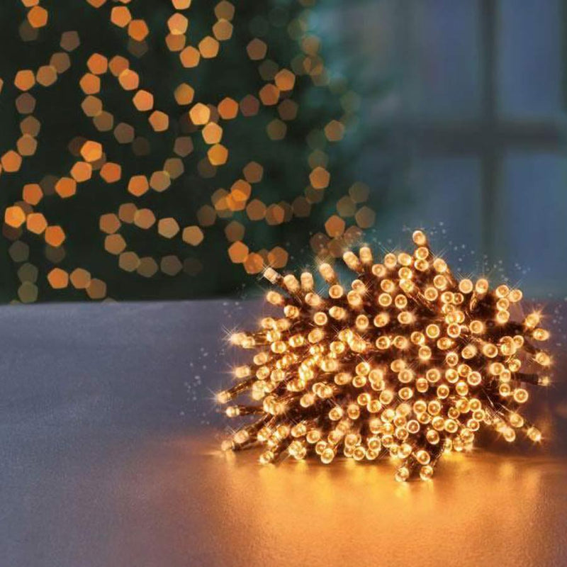 300 Vintage Gold Outdoor Fire Brights LED String Lights for Christmas Trees and decorations