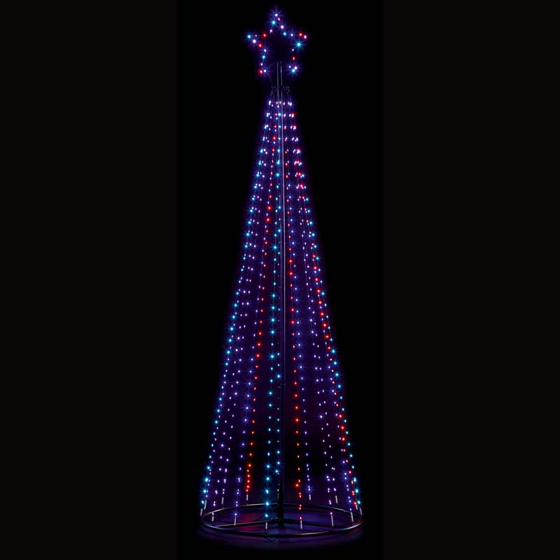 Black Pin Wire Pyramid Christmas Tree