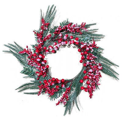 45CM Christmas Frosted Wreath