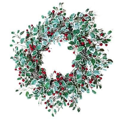 60CM Christmas Holly Berry Wreath