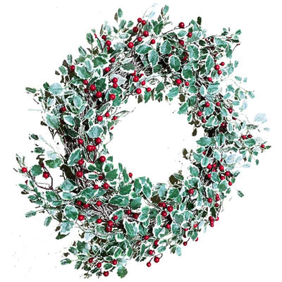 75CM Christmas Holly Berry Wreath