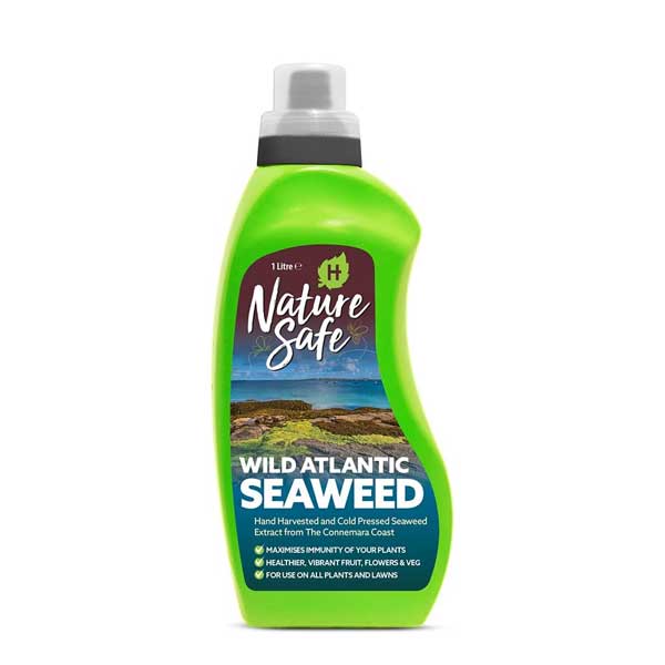 Nature Safe Plant & Lawn Feed Wild Atlantic Seaweed 1 Litre, Seawhite