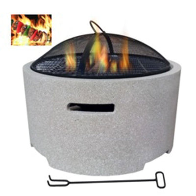 Adena Fire Pit with Cover, Fork, Iron Pot and Grill - Dia. 45cm