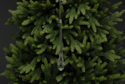 Clear Acrylic Droplet Hanging - 38.2grms 