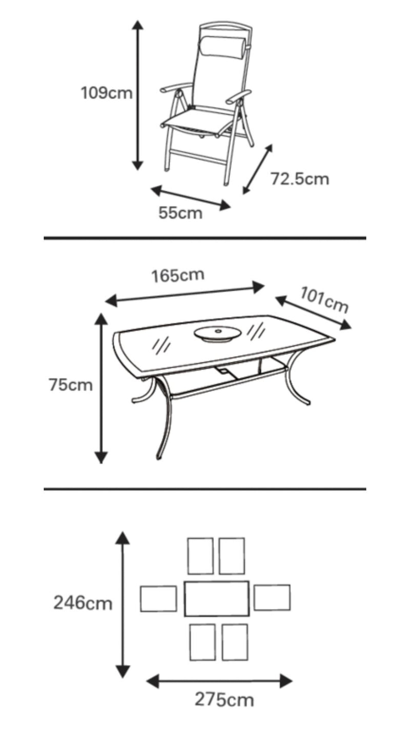 Garden Furniture Measurements 